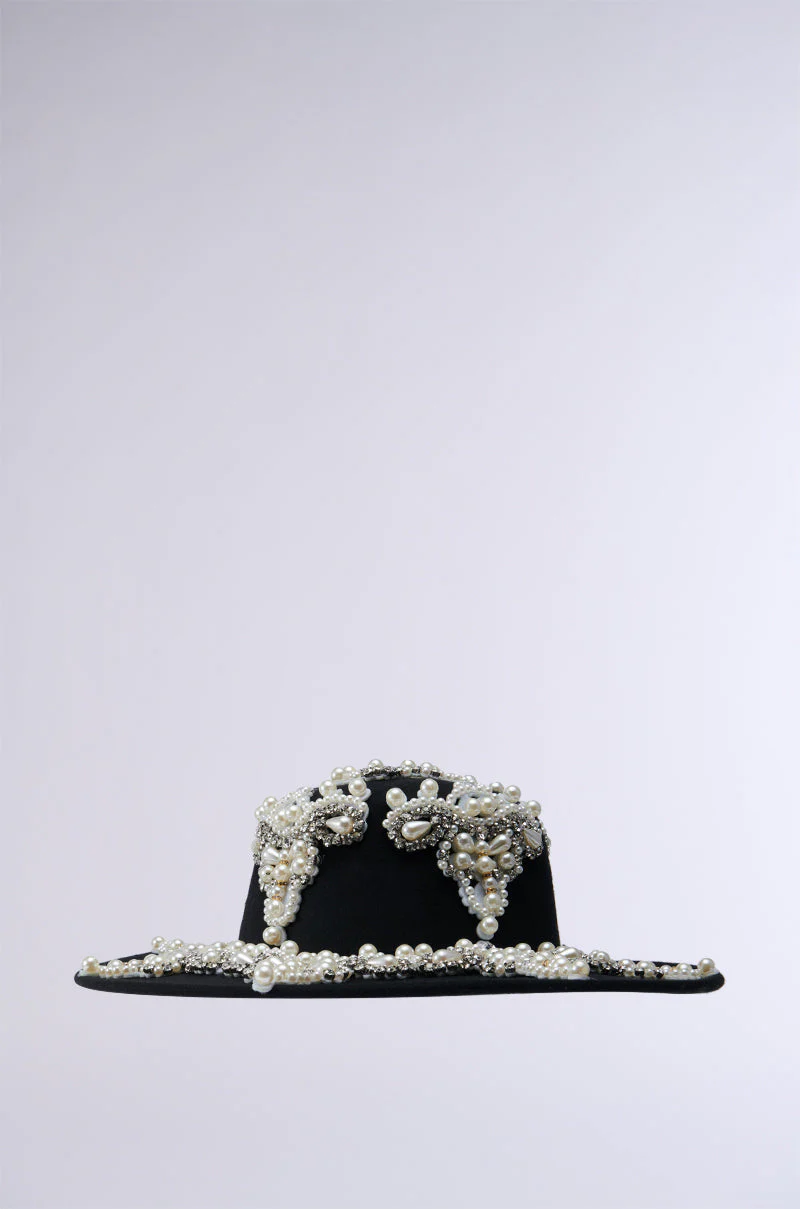 PEARL PLEASE EMBELLISHED BRIM HAT - Image 10