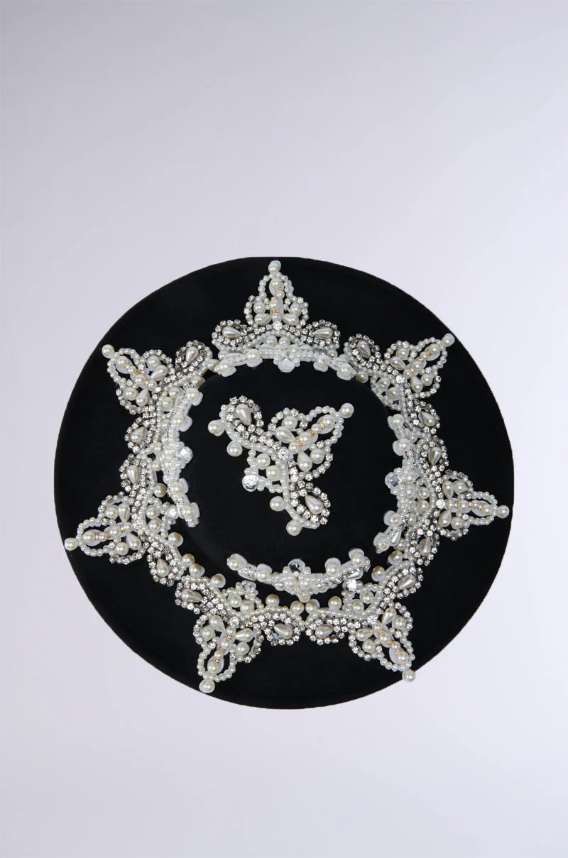 PEARL PLEASE EMBELLISHED BRIM HAT - Image 12