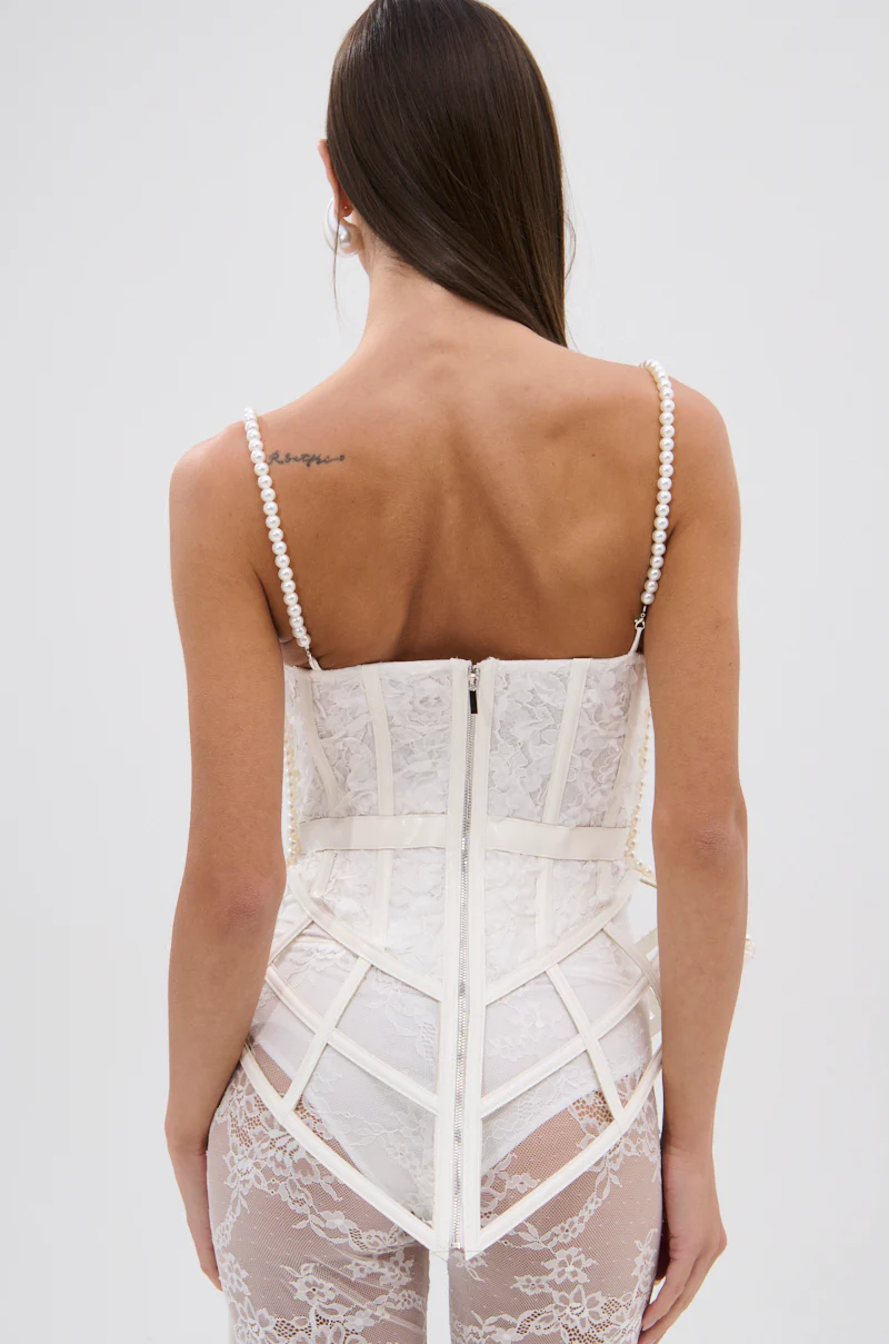 PEARL QUEEN CORSETED CAGE TOP - Image 5
