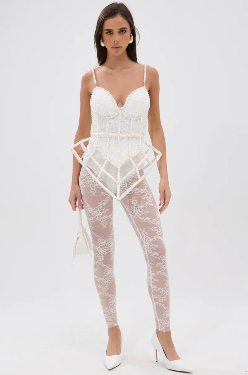 PEARL QUEEN CORSETED CAGE TOP - Image 6