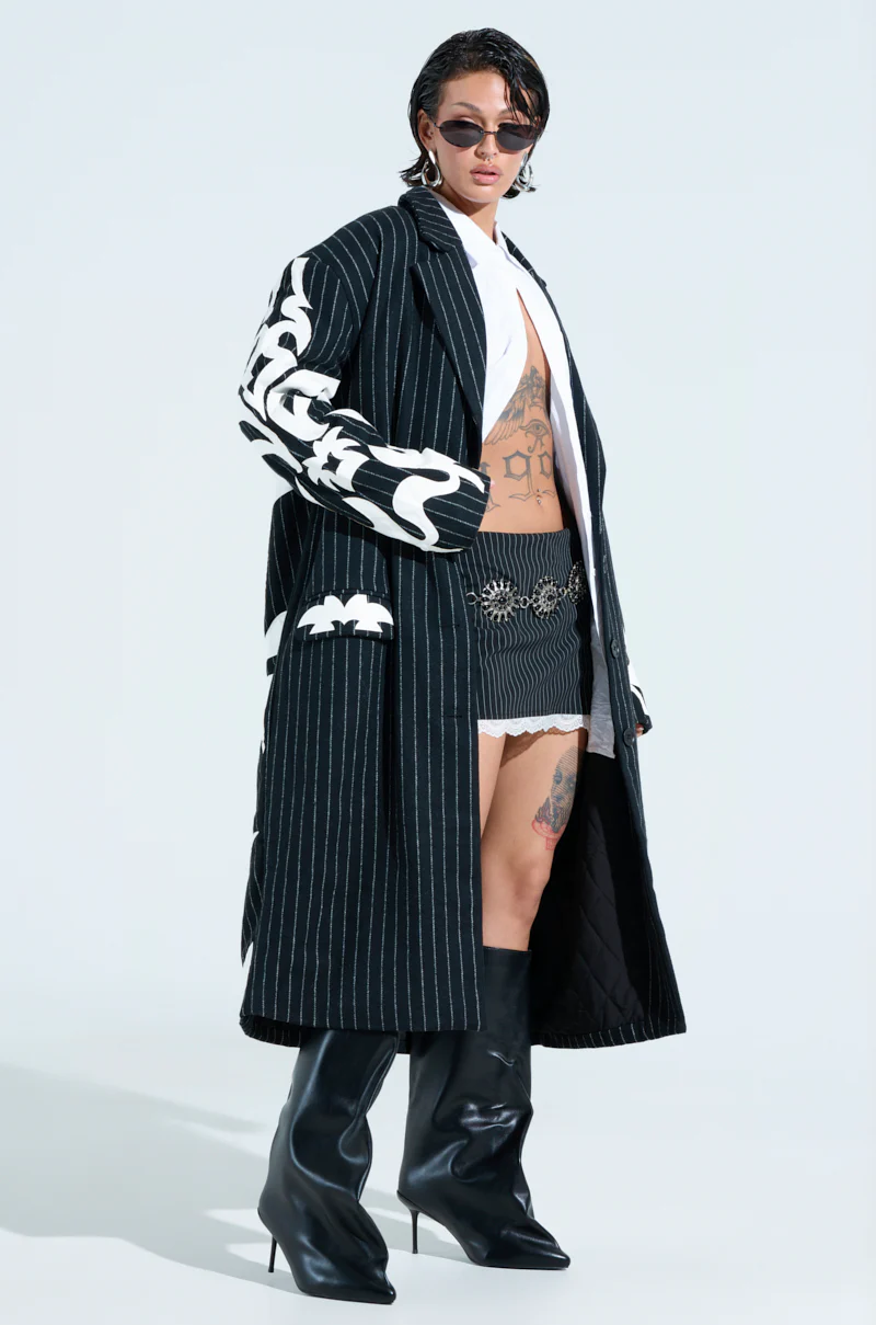 PEPPER PINSTIPE TRENCH - Image 3
