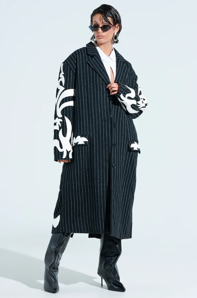 PEPPER PINSTIPE TRENCH - Image 5