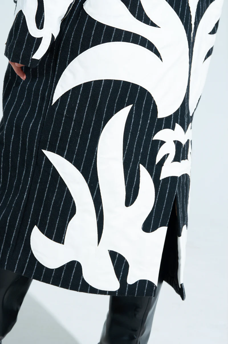 PEPPER PINSTIPE TRENCH - Image 9