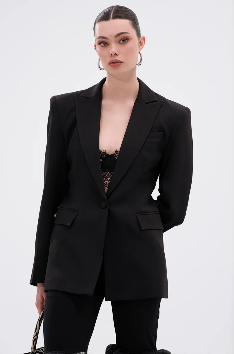 PERFECT FIT BLAZER IN BLACK - Image 2