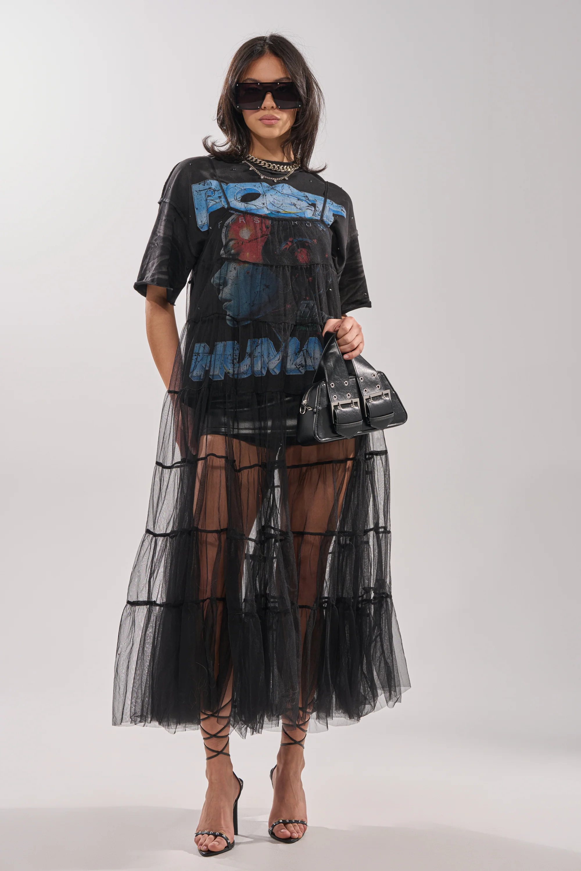 PERFECT FOR LAYERING TULLE MAXI DRESS - Image 6