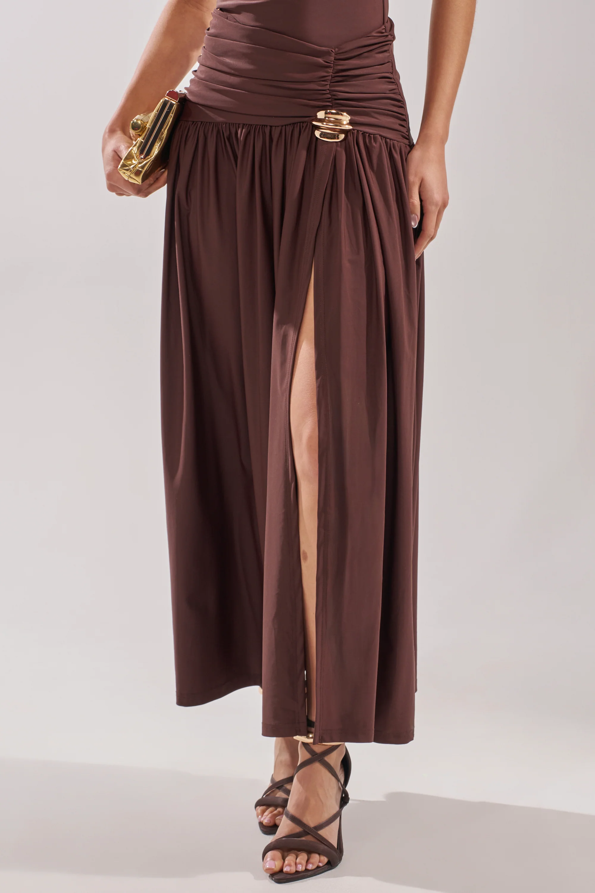 PERFECT RUCHED MAXI SKIRT - Image 3
