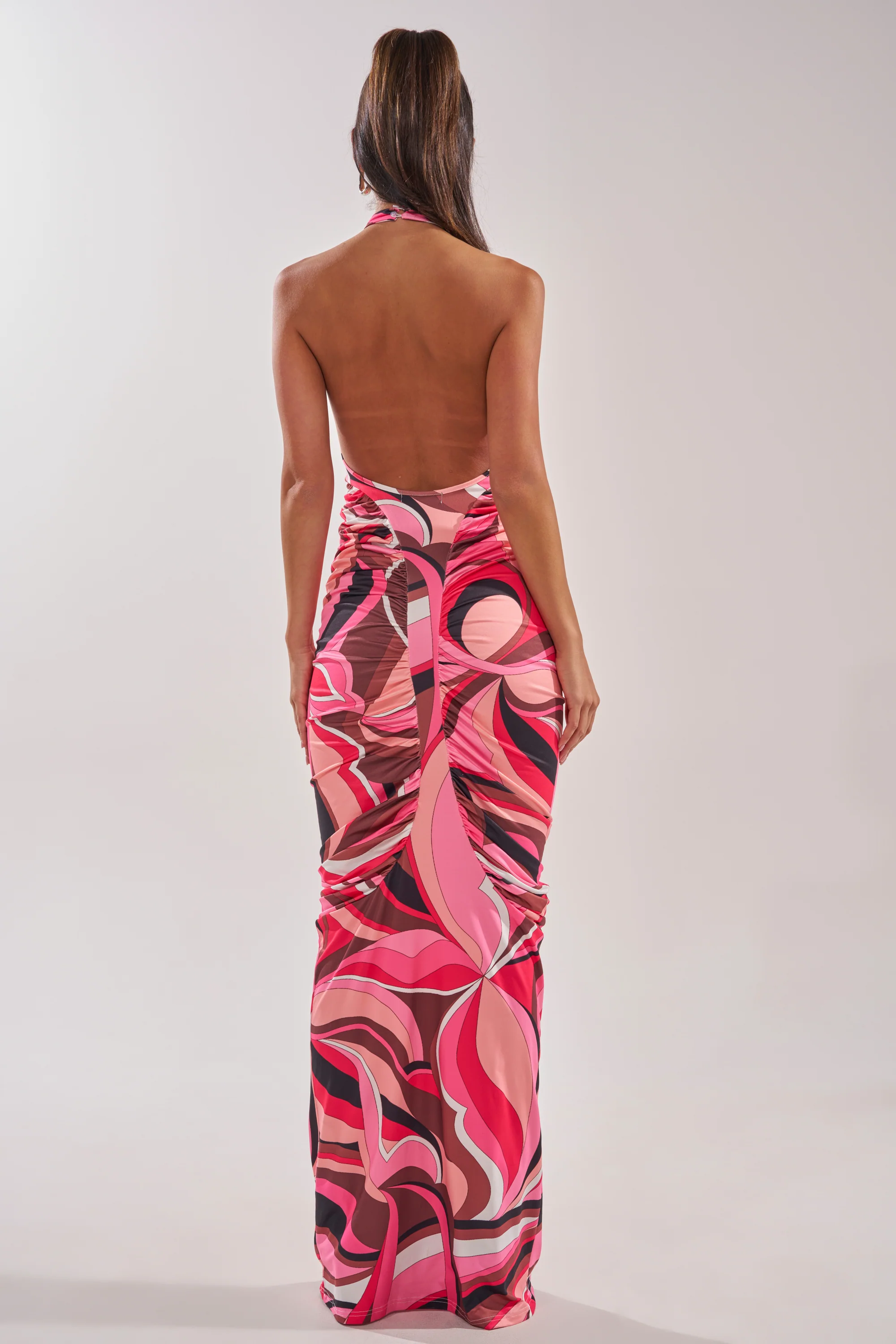 PERFECTLY EXTRA HIGH NECK PRINTED MAXI DRESS - Image 6