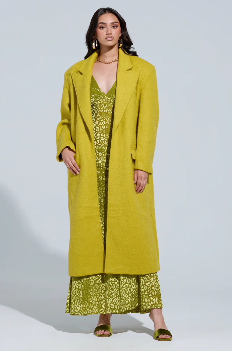 PHOEBE OVERSIZED TRENCH IN GREEN - Image 3