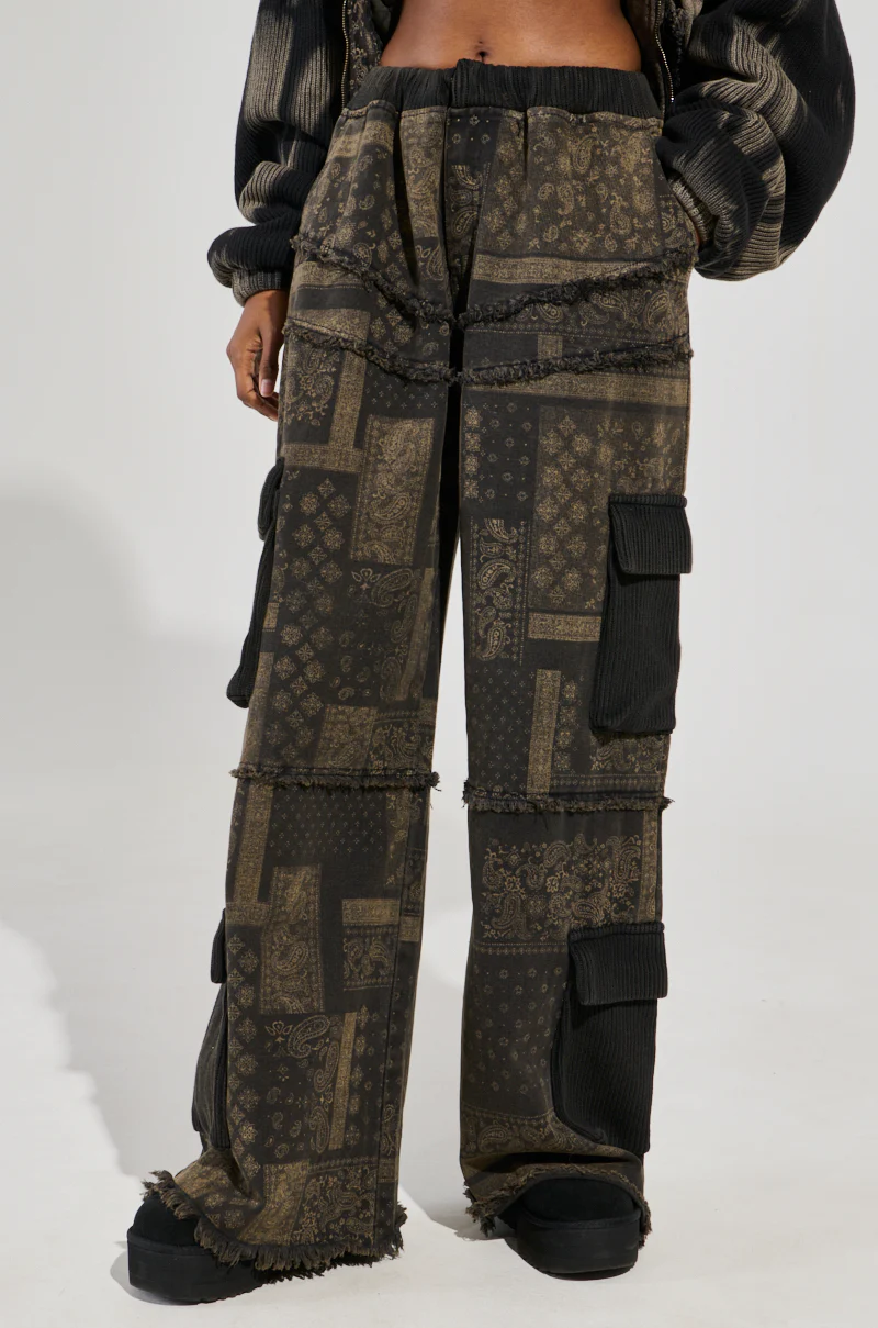 PHOENIX BLEACH WASHED CARGO PANTS - Image 3