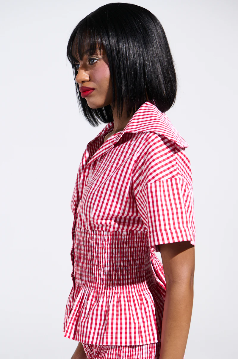 PICNIC TIME RUFFLE TOP - Image 2