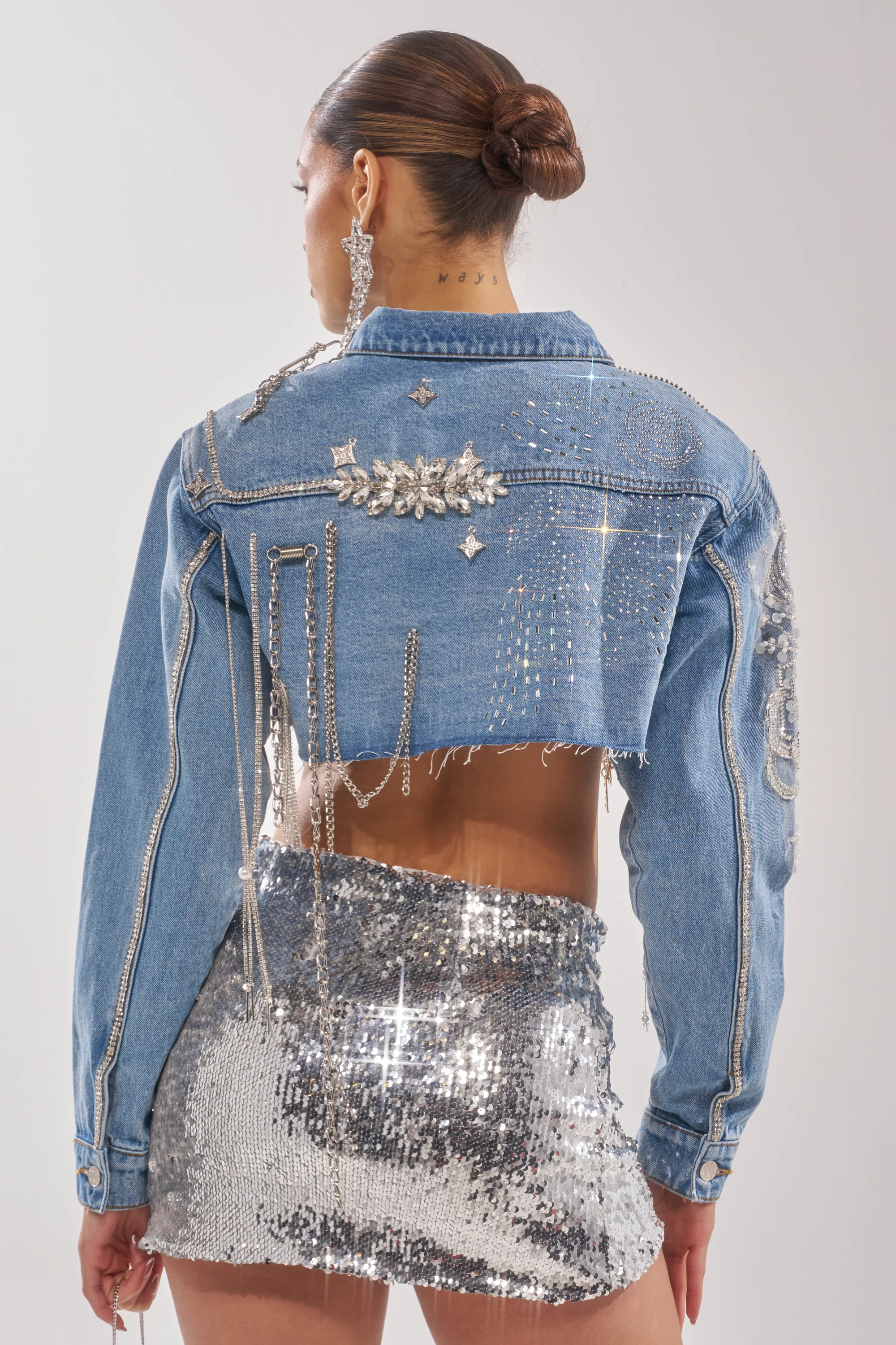 PIPER EMBELLISHED DENIM JACKET - Image 10