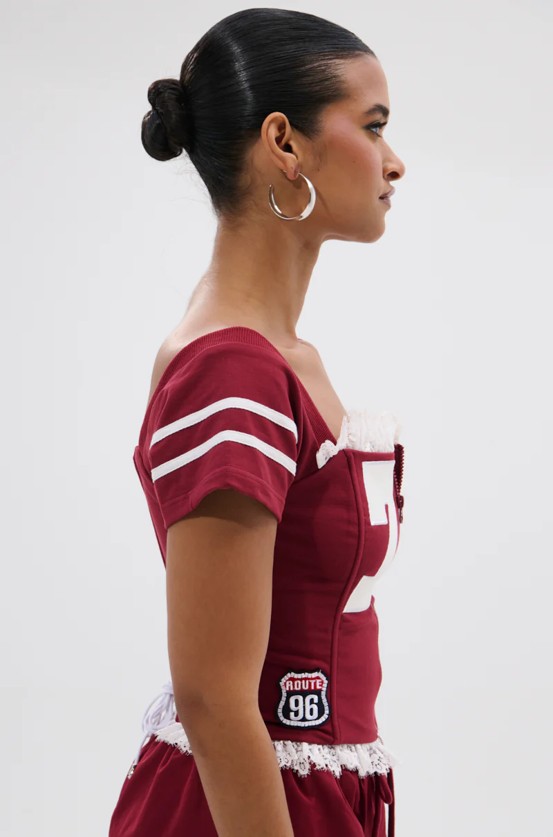 PLAY TIME IS OVER FRONT ZIP CORSET TOP - Image 3