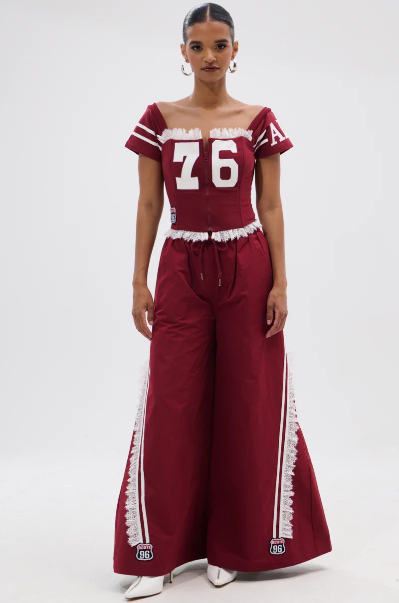 PLAY TIME IS OVER OVERSIZED TRACK PANT - Image 6