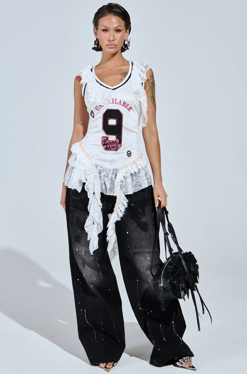 PLAY WITH MY HEART RUFFLE JERSEY - Image 6