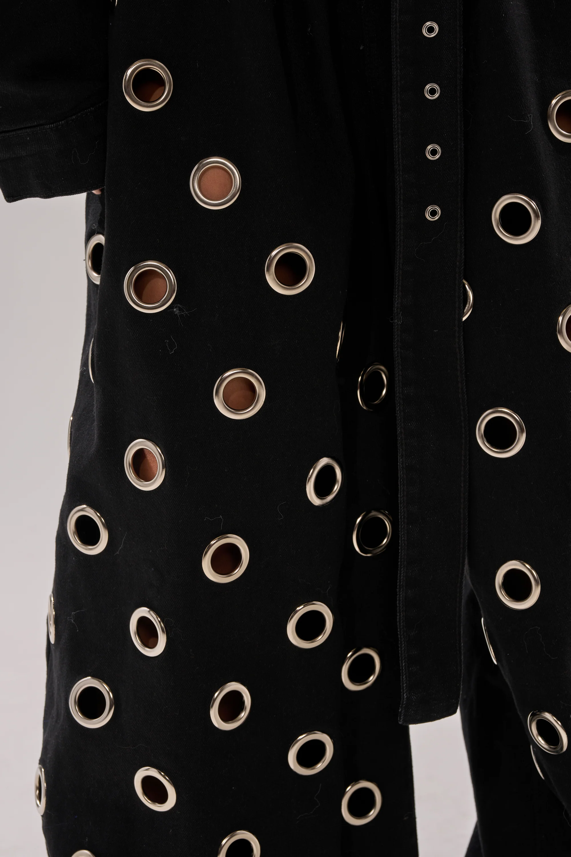 PLAY YOUR CARDS RIGHT DENIM JUMPSUIT WITH GROMMETS - Image 7