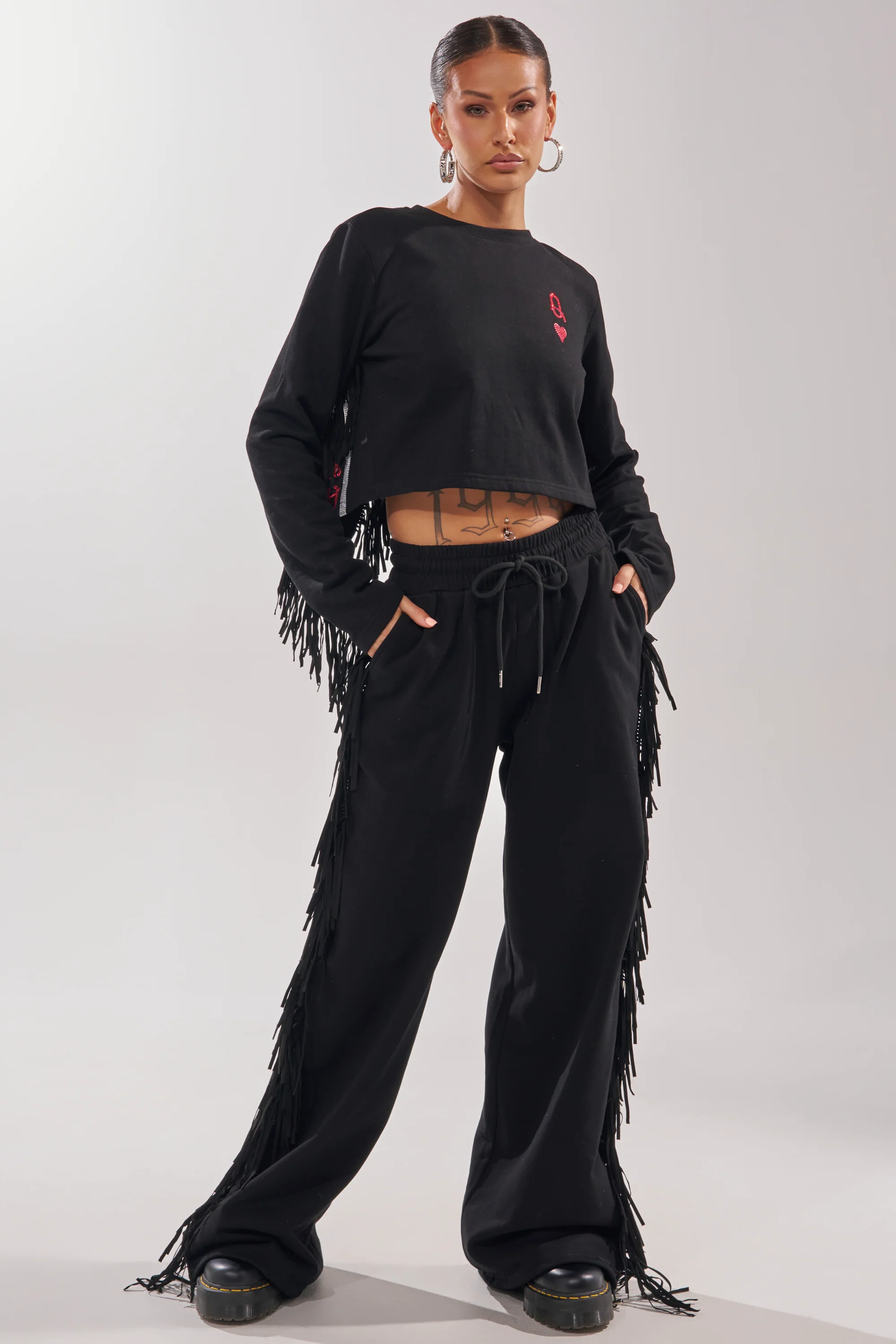 PLAYING CARDS CROP SWEATSHIRT - Image 6