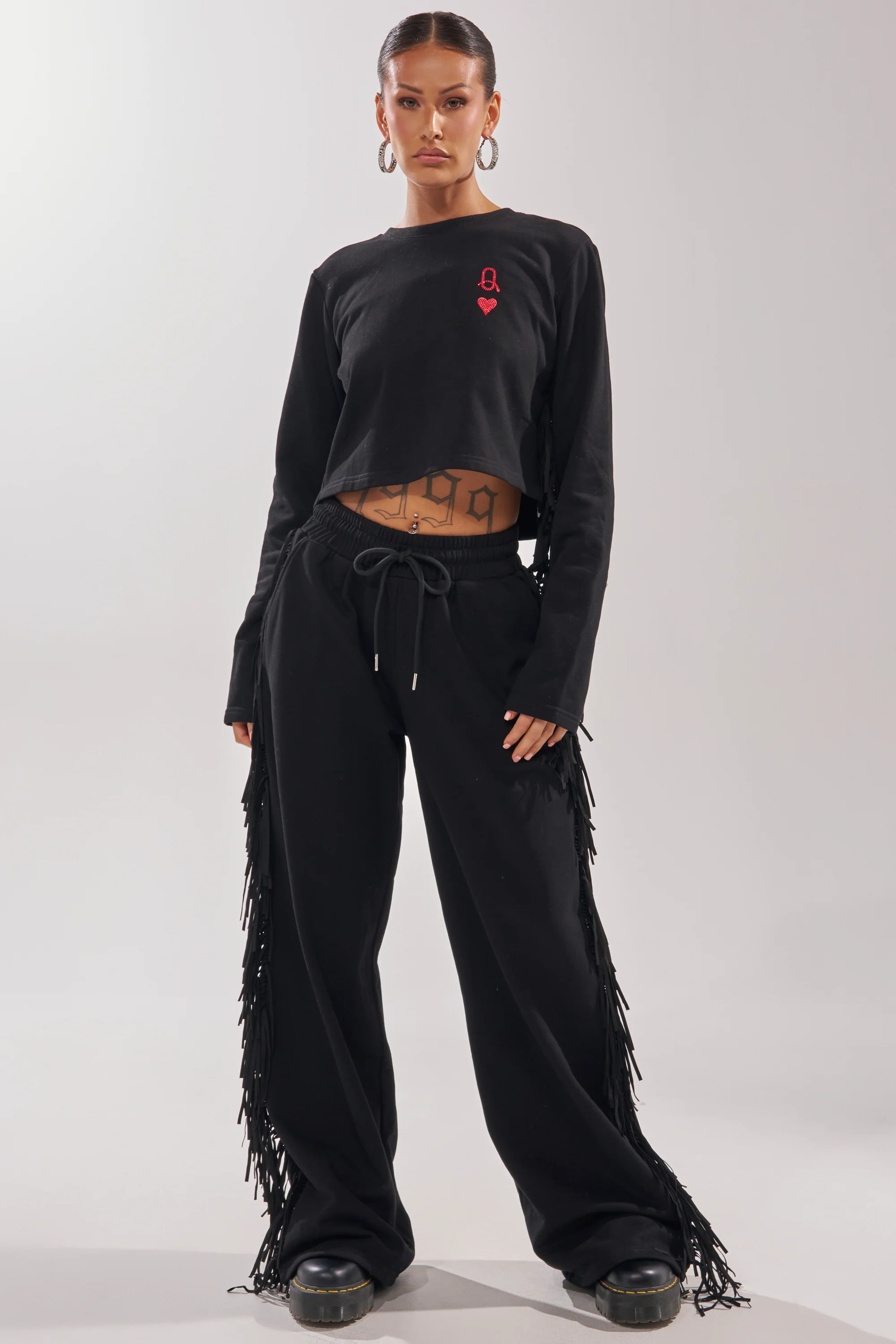 PLAYING CARDS WIDE LEG JOGGER - Image 6