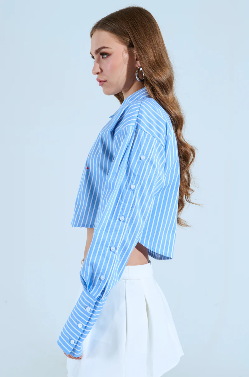 PLEASE DONT TALK TO ME BUTTON DOWN TOP - Image 4