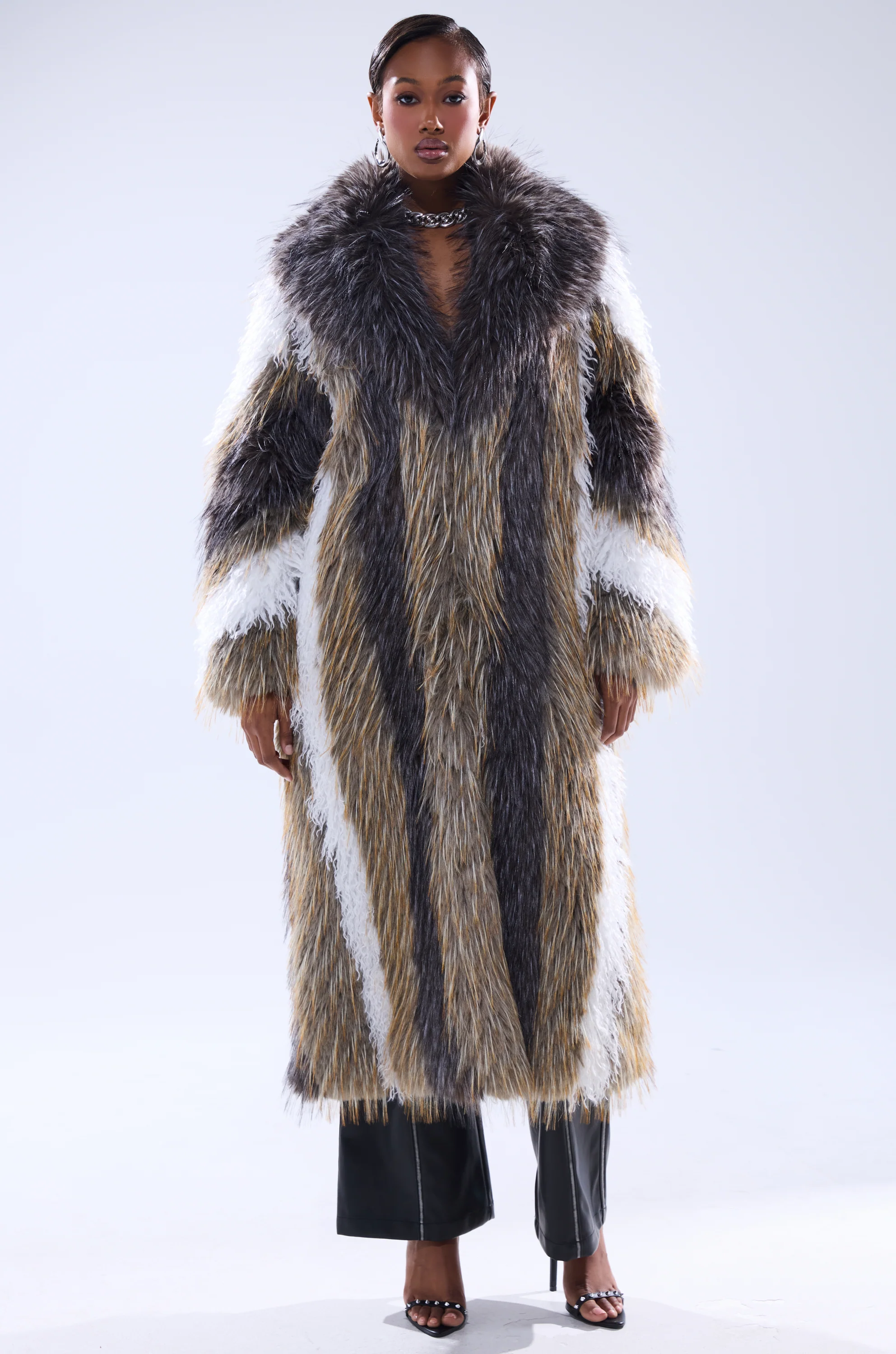 POISON IVY FAUX FUR COAT - Image 5