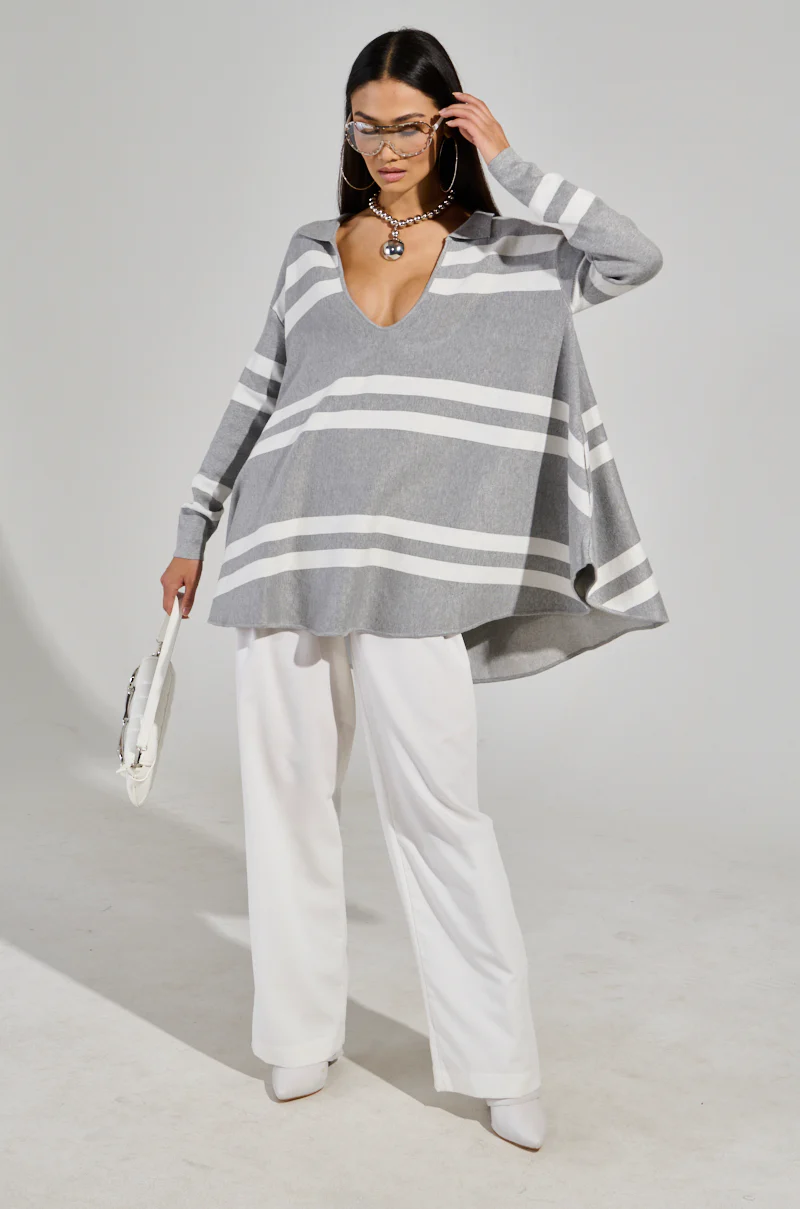 POLLEE STRIPED KNIT MINI DRESS - Image 6