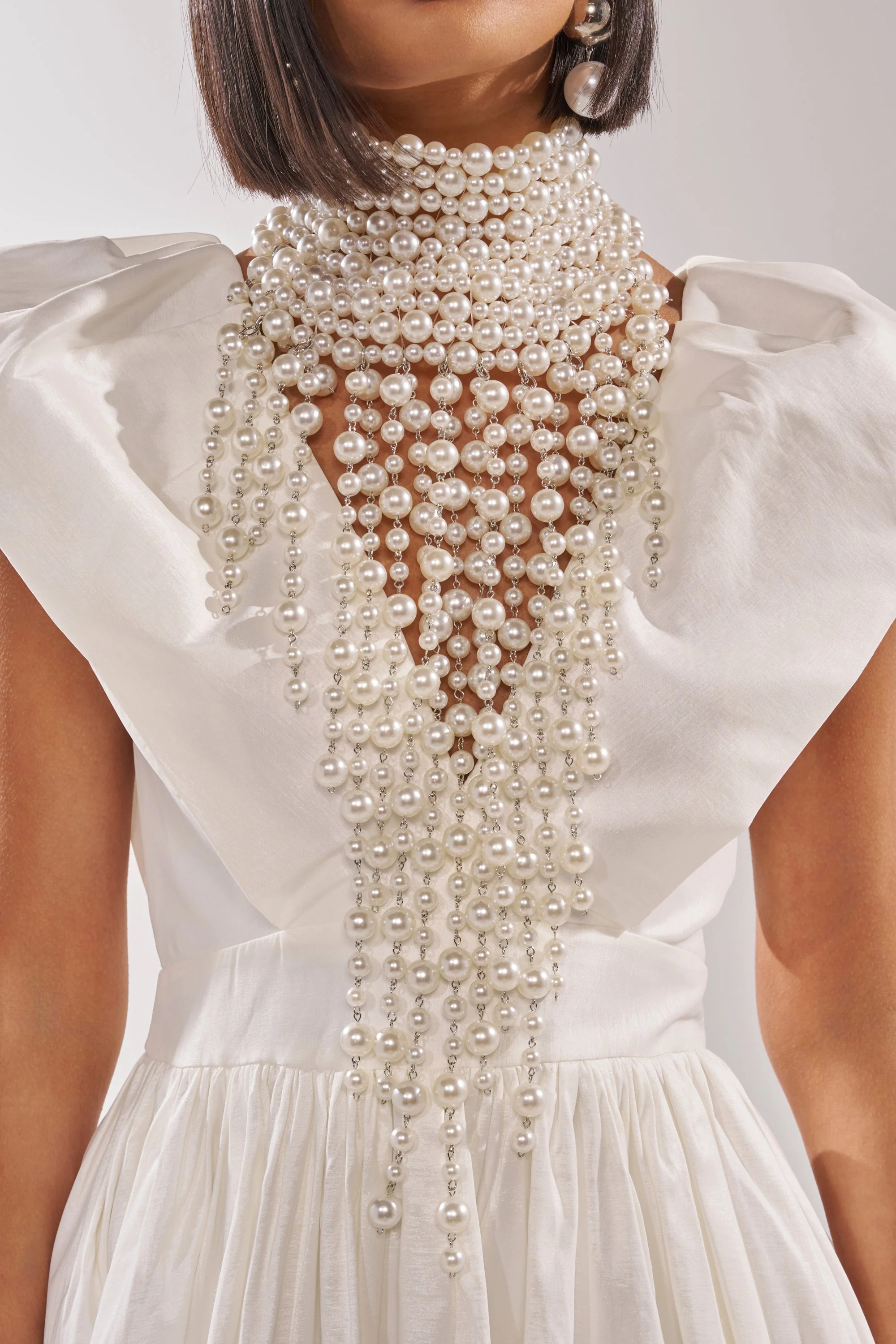 POLLY PEARL STATEMENT NECKLACE - Image 3