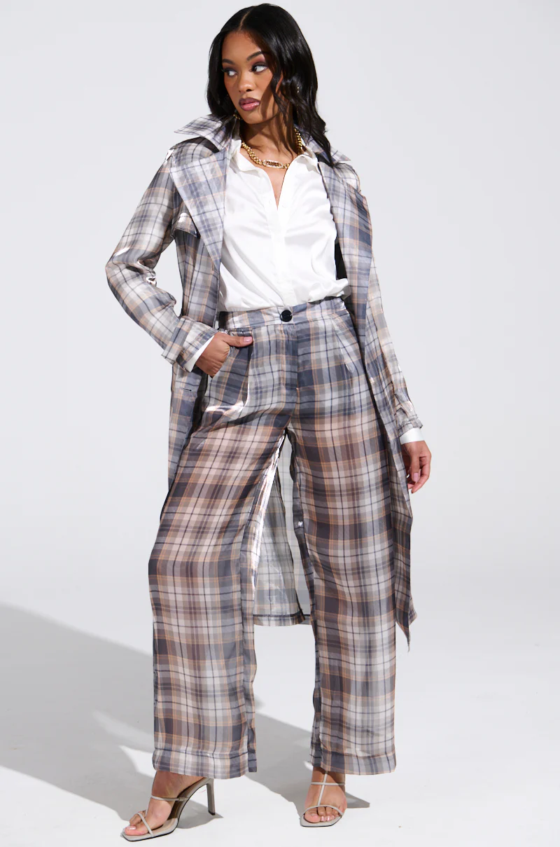 PLAID ABOUT YOU SHEER PANT - Image 8
