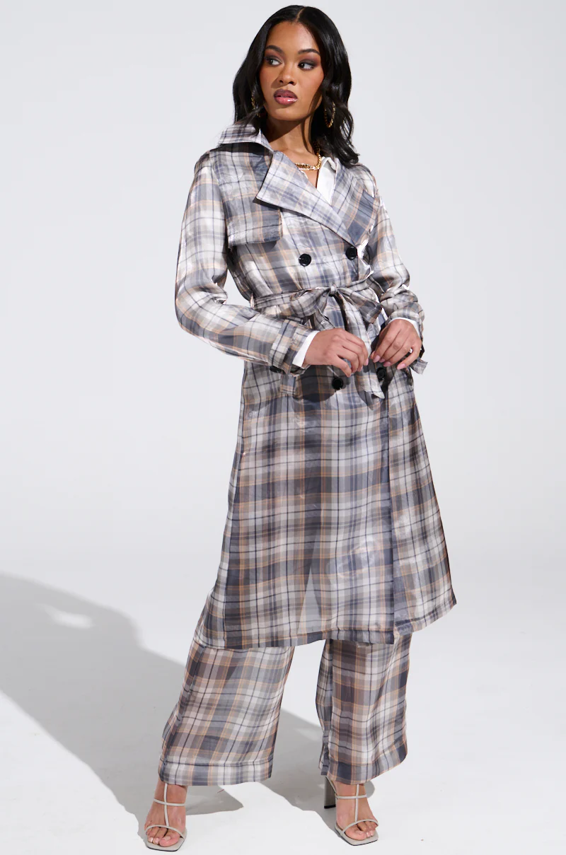 PLAID ABOUT YOU SHEER PANT - Image 9
