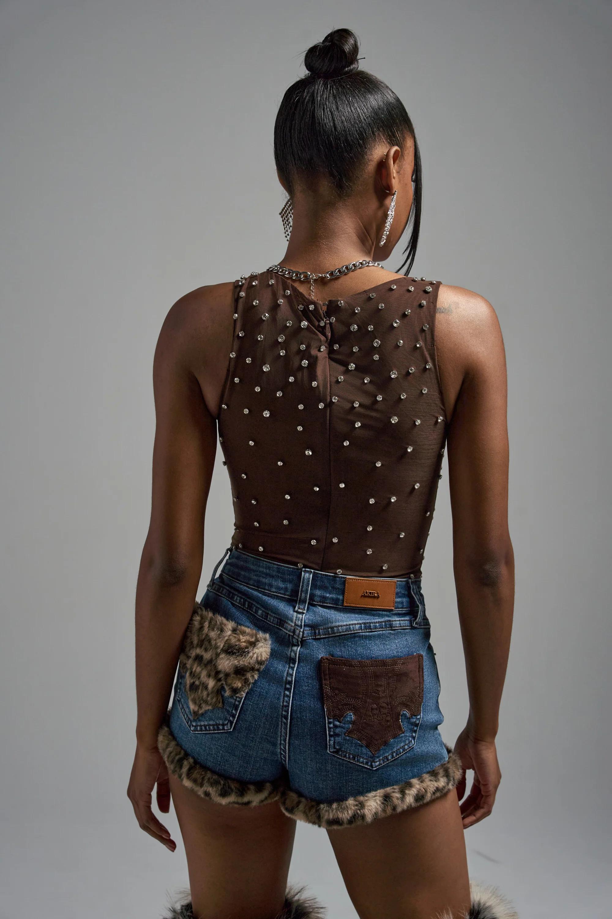 POP IT OFF QUEEN RHINESTONE BODYSUIT - Image 7