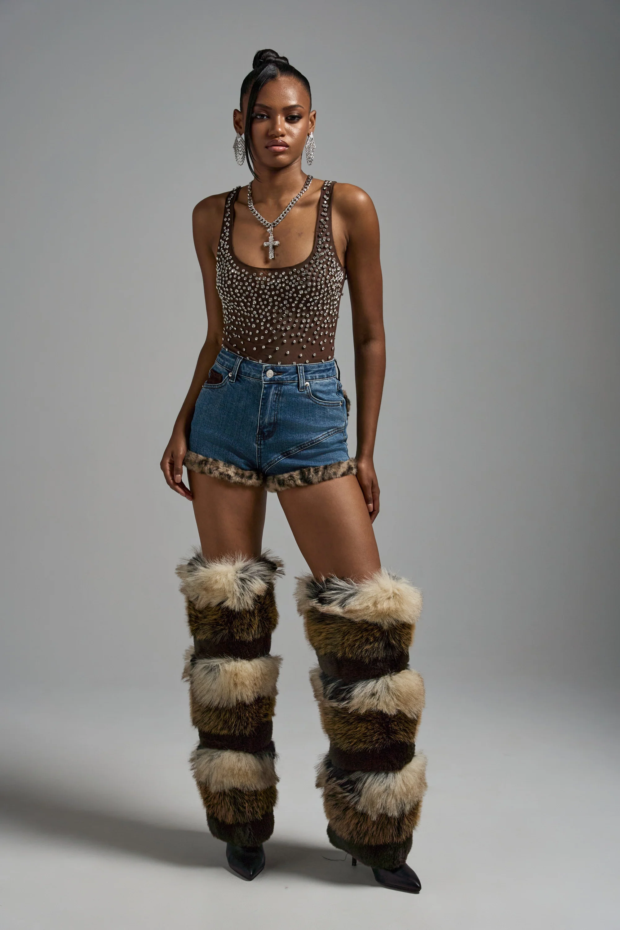 POP IT OFF QUEEN RHINESTONE BODYSUIT - Image 8
