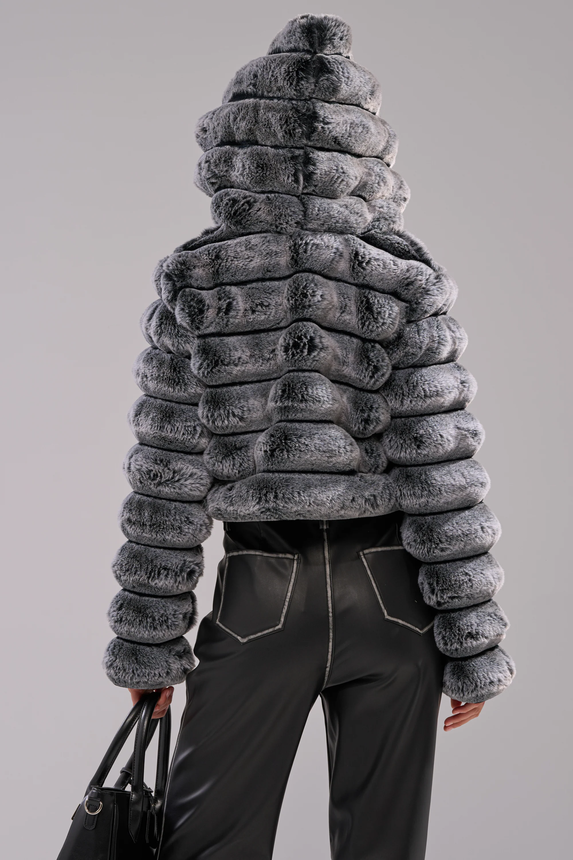 POPCORN FAUX FUR IN GREY - Image 7