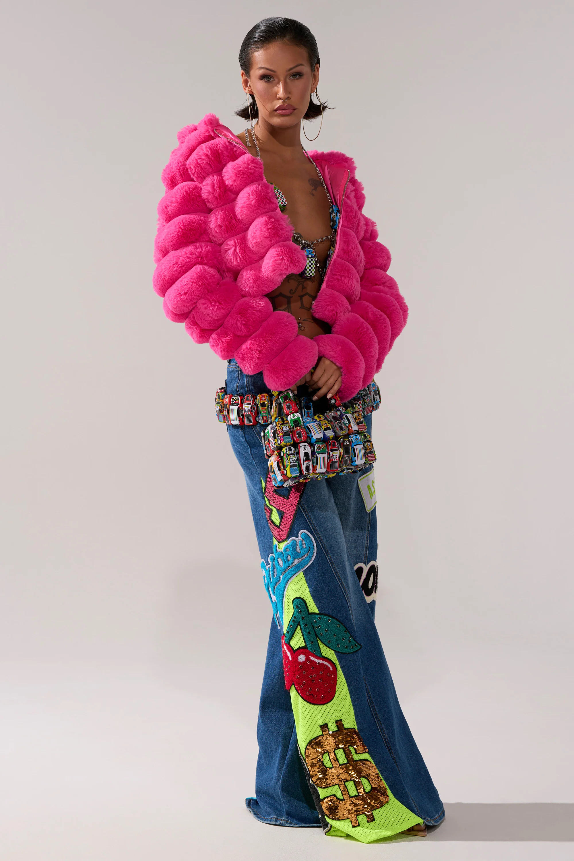 POPCORN FAUX FUR IN PINK - Image 11