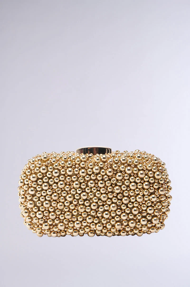 POPPIN BUBBLY EMBELLISHED CLUTCH - Image 2
