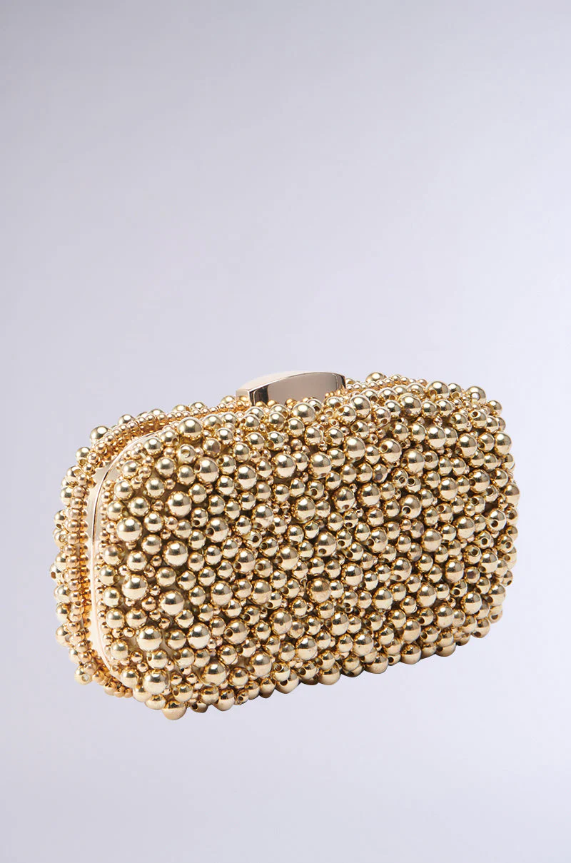 POPPIN BUBBLY EMBELLISHED CLUTCH - Image 3
