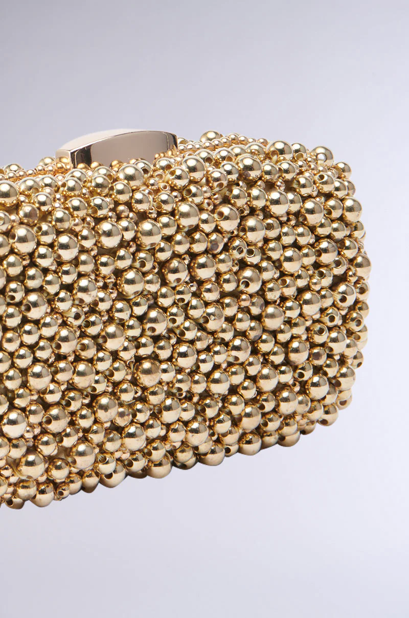 POPPIN BUBBLY EMBELLISHED CLUTCH - Image 4