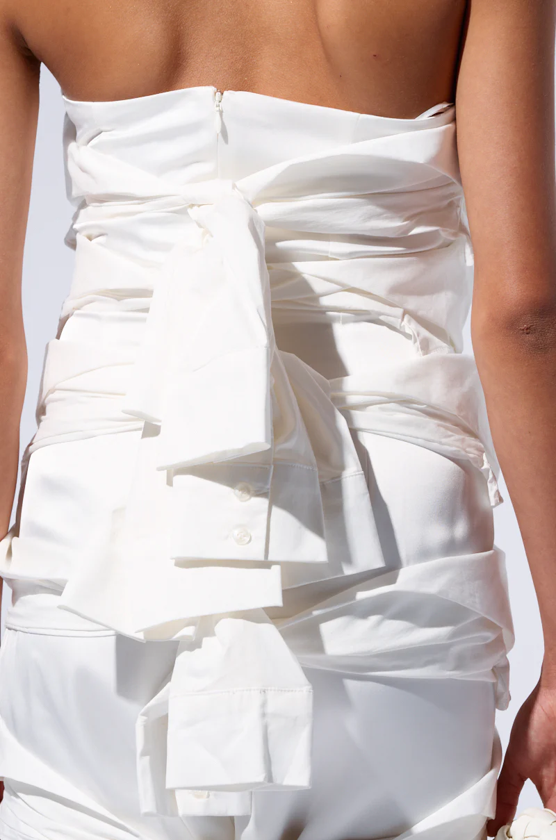 POPPIN MY COLLAR LAYERED MIDI DRESS - Image 5