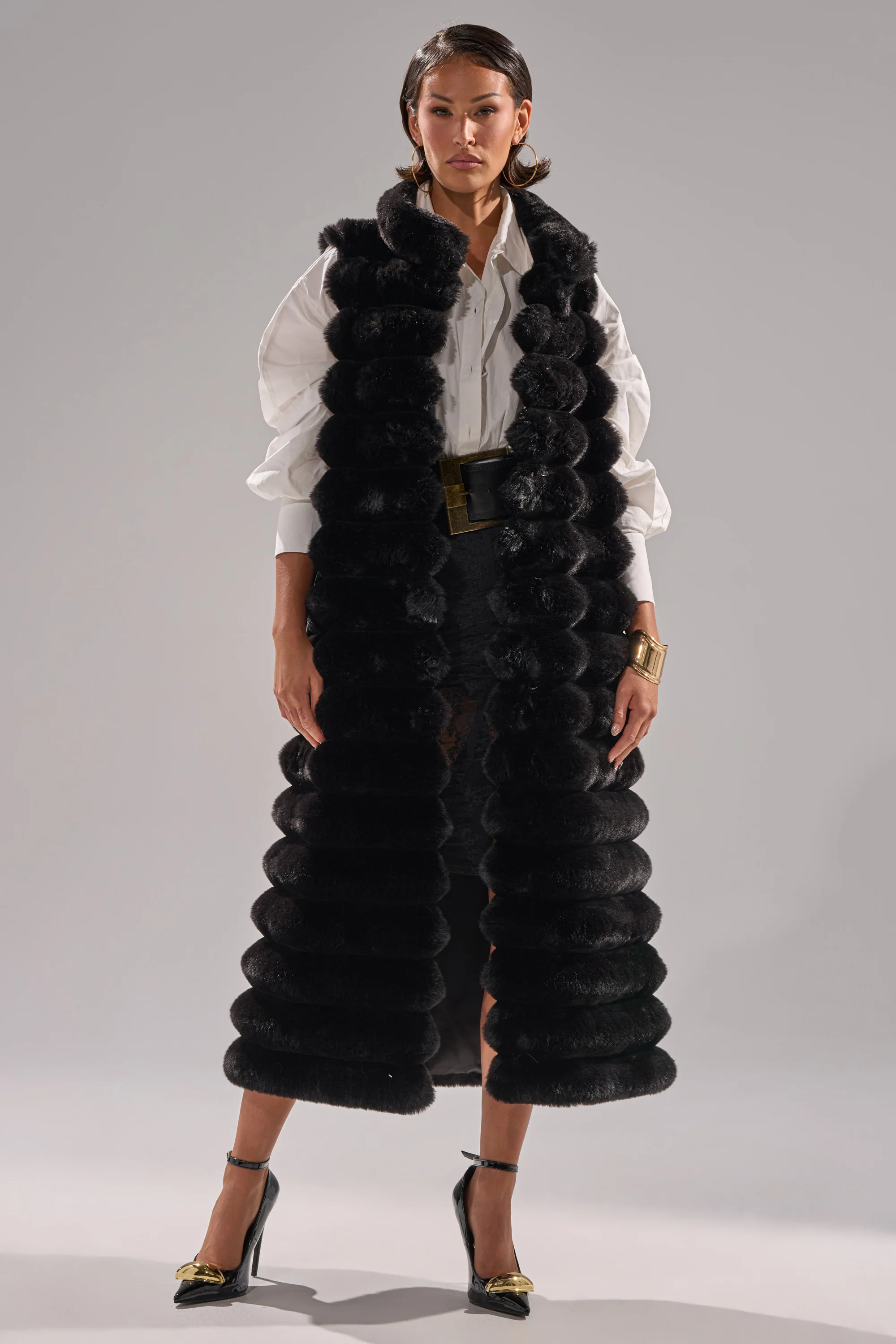 POPPY FAUX FUR VEST - Image 3