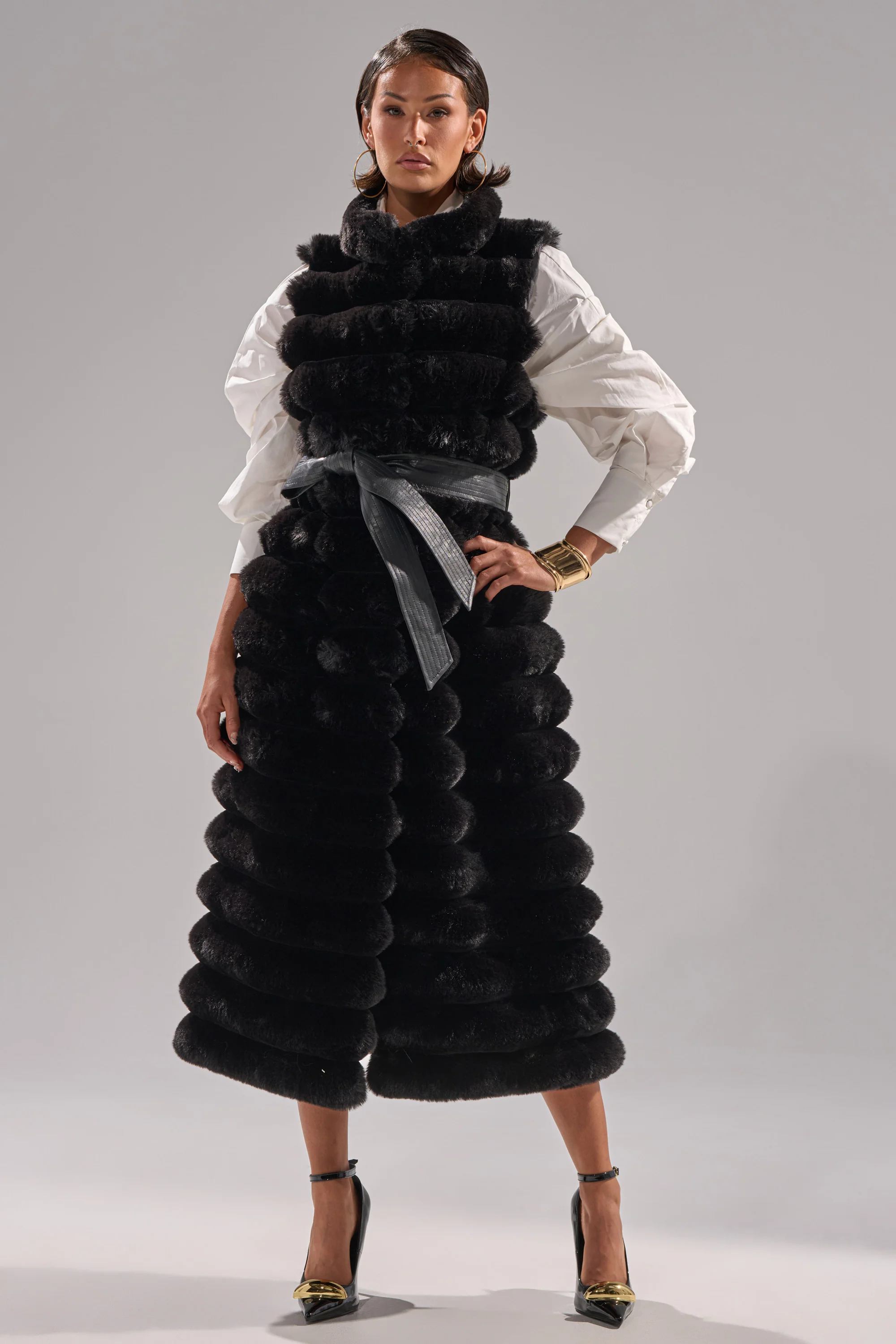 POPPY FAUX FUR VEST - Image 6