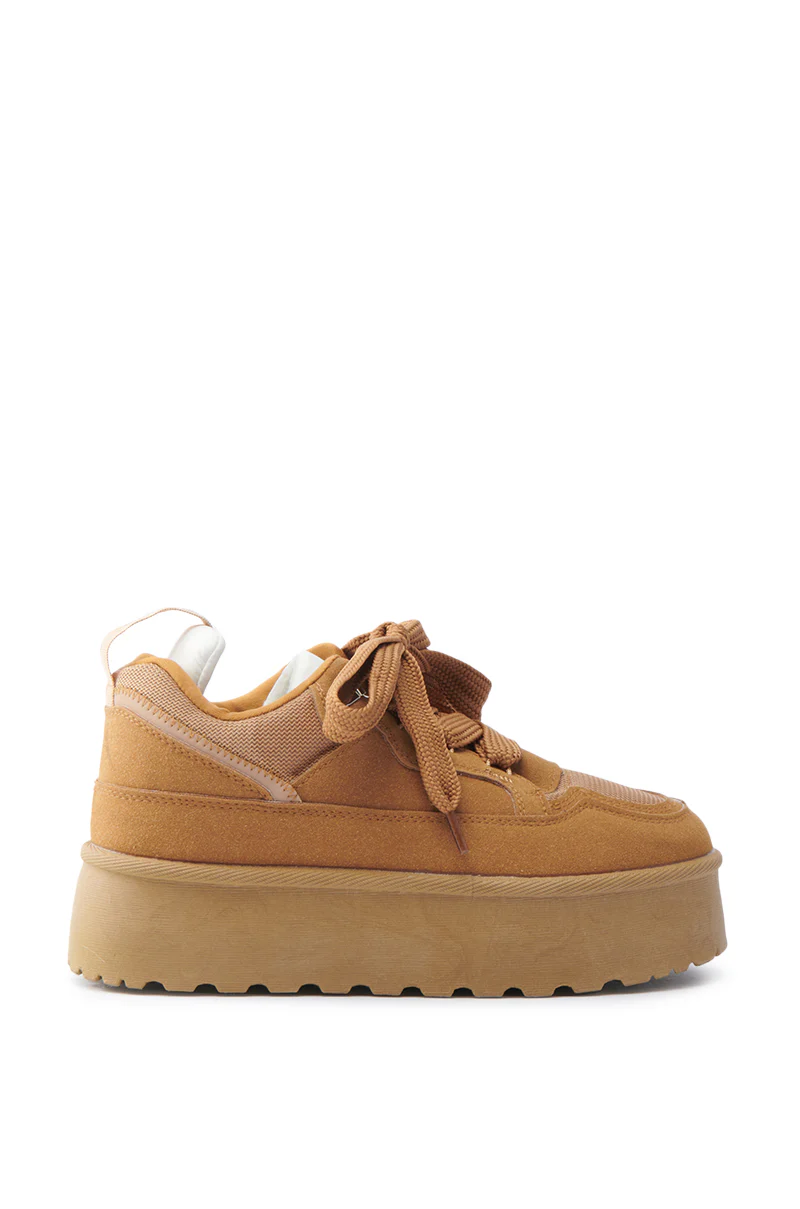 POPULARITY CHESTNUT FLATFORM SNEAKER - Image 3