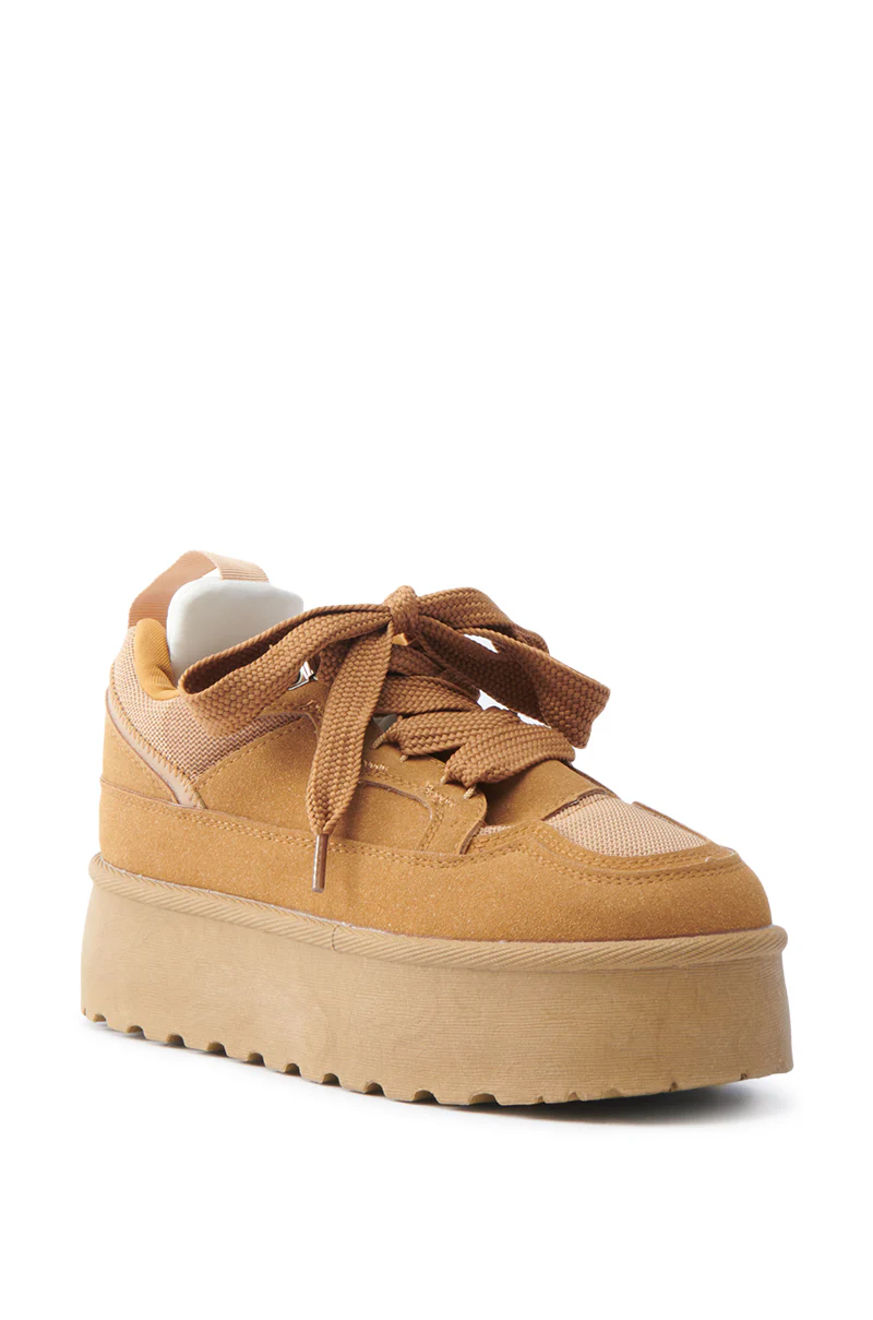 POPULARITY CHESTNUT FLATFORM SNEAKER - Image 4