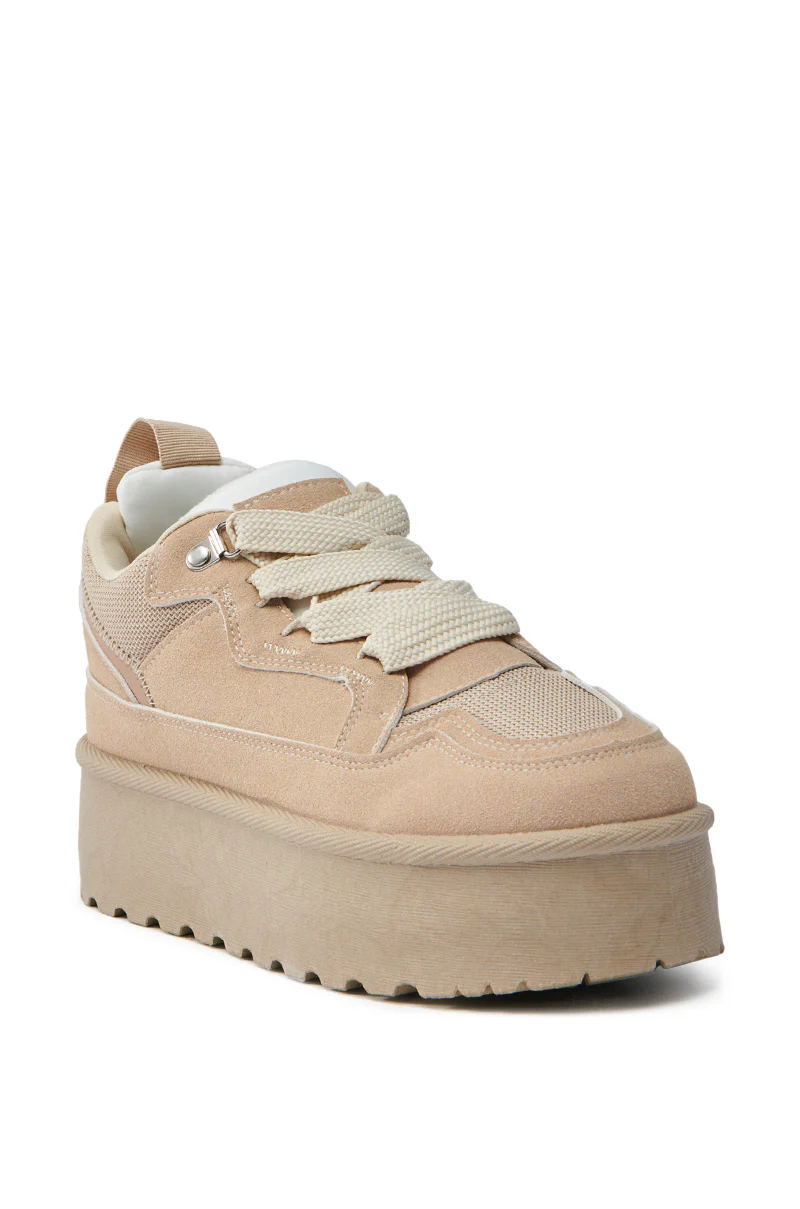 POPULARITY SAND FLATFORM SNEAKER - Image 5