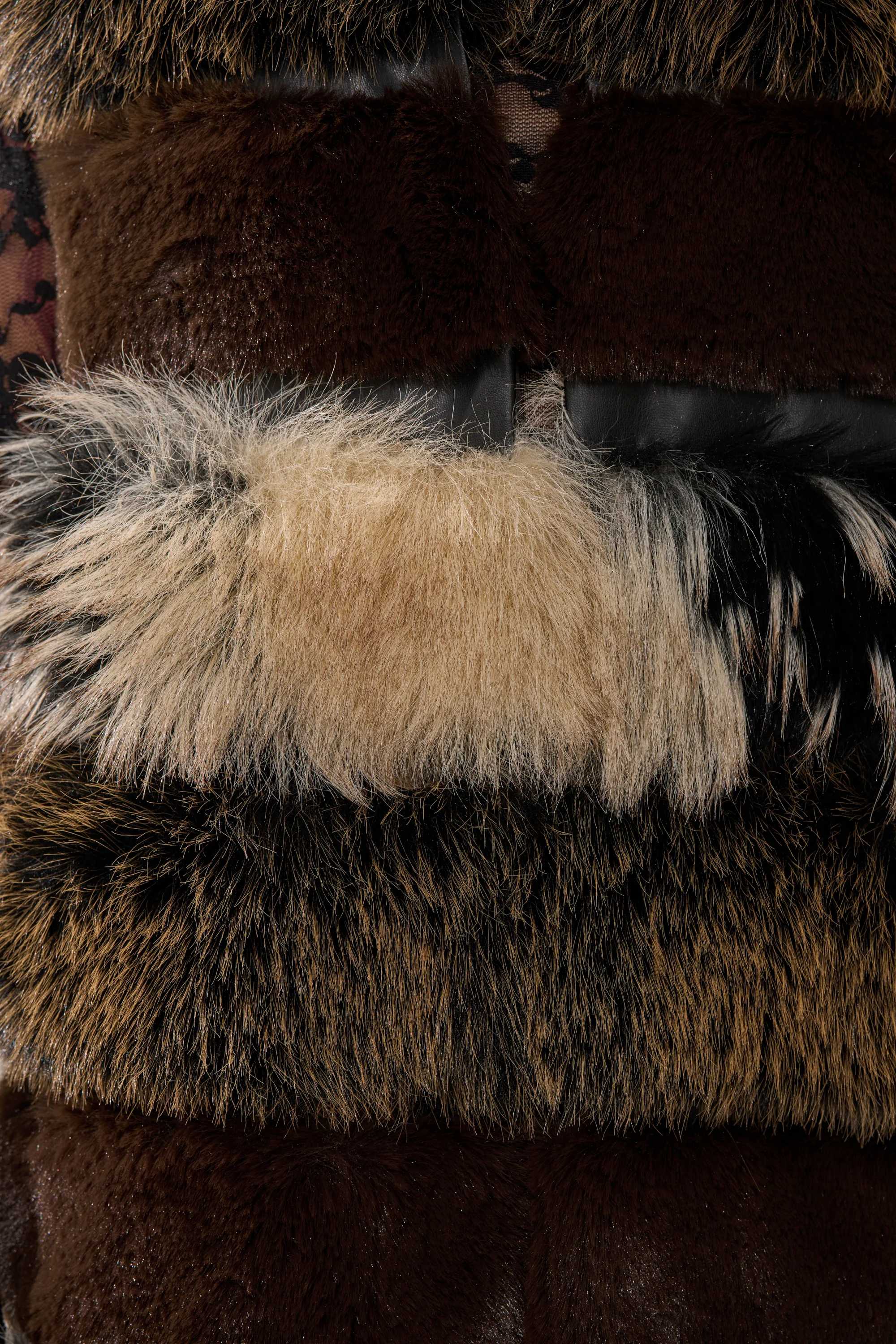 PORTIA PANELED FUR VEST - Image 10
