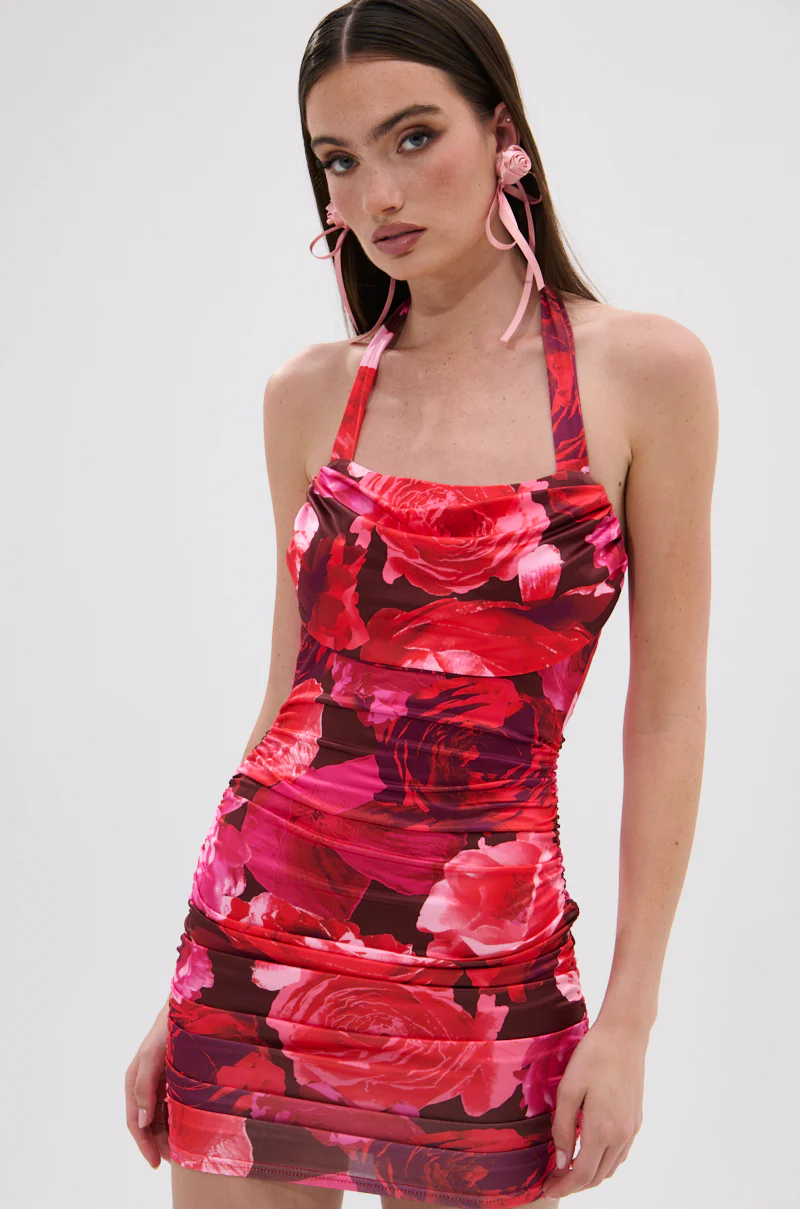 POSIE PRINTED MINI DRESS - Image 4
