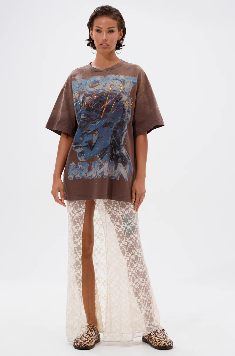 POST HUMAN OVERSIZED GRAPHIC TEE - Image 5