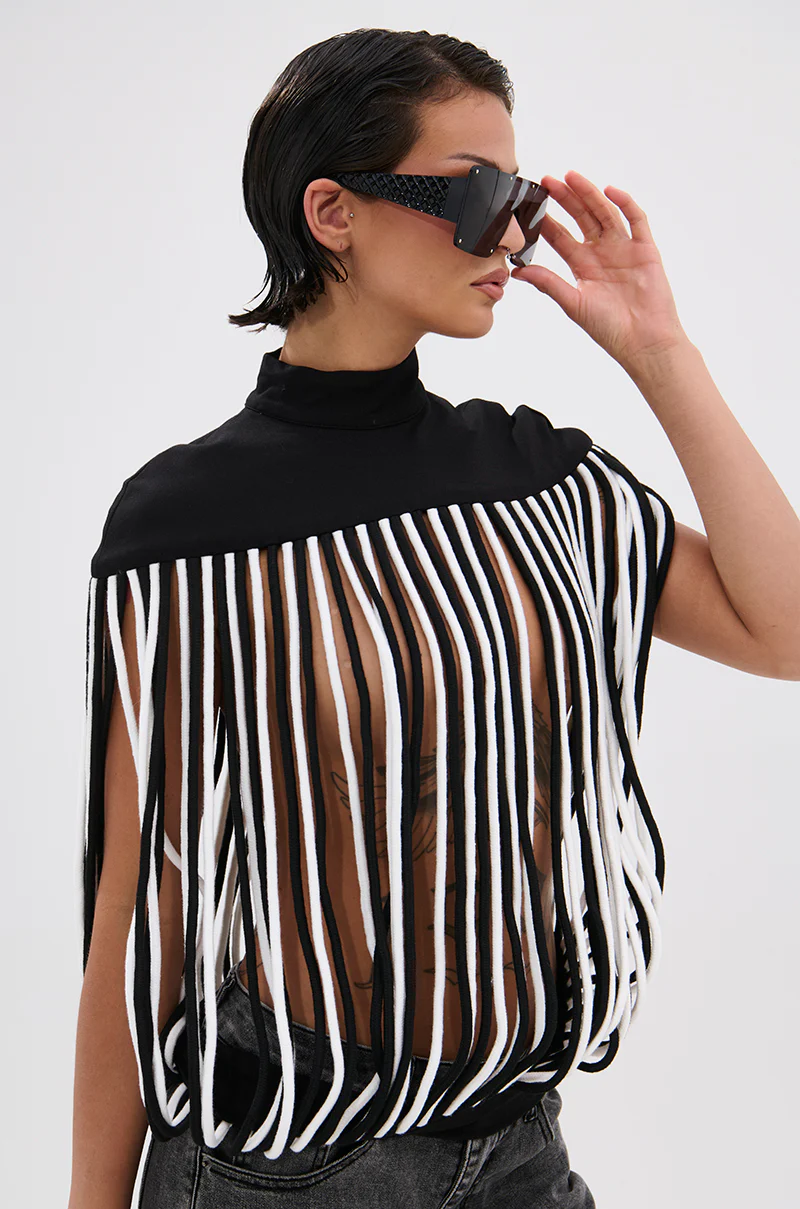 POWER TRIP FRINGE BLOUSE - Image 2