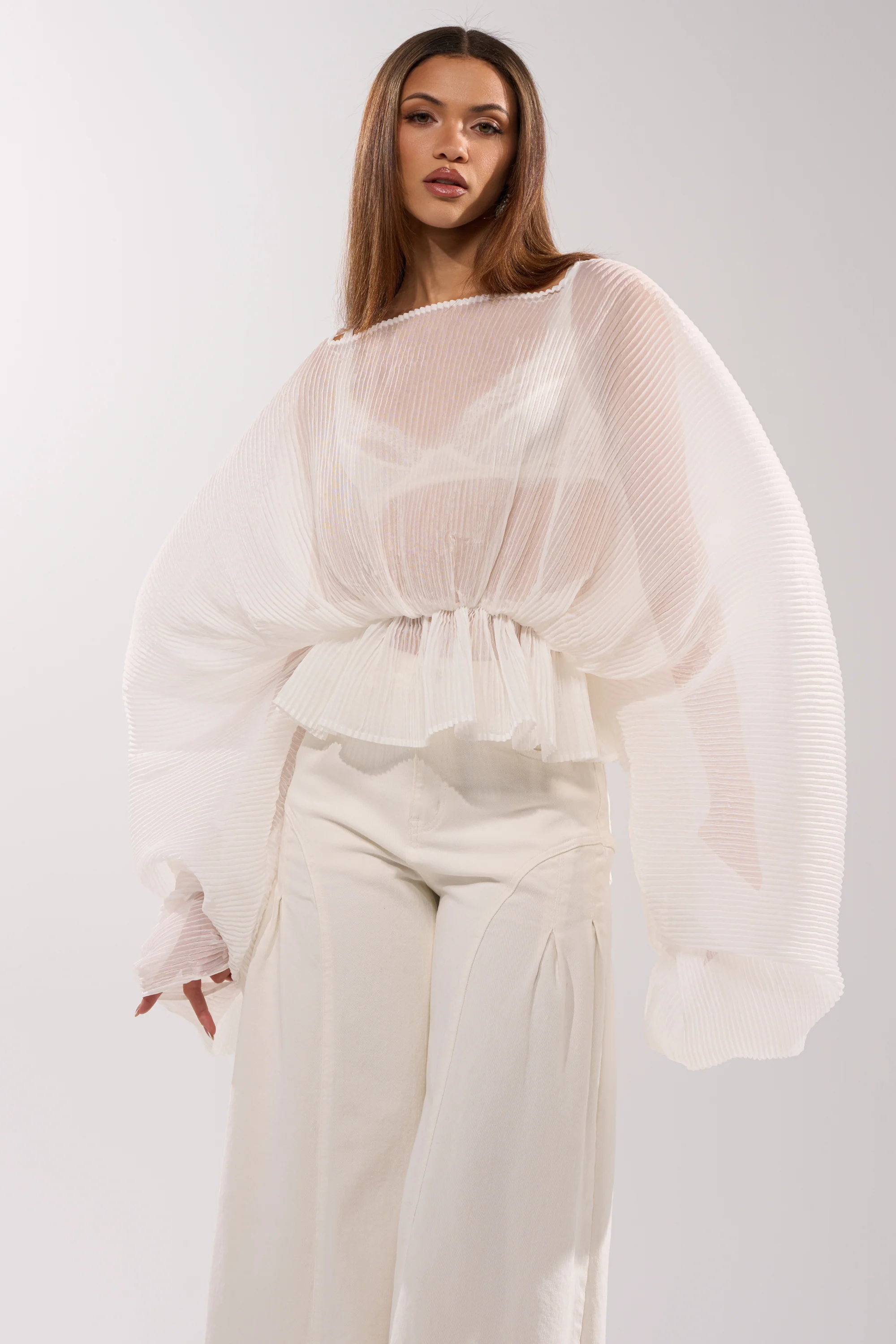 PRETTY GIRL PROBLEMS BLOUSE IN WHITE - Image 2