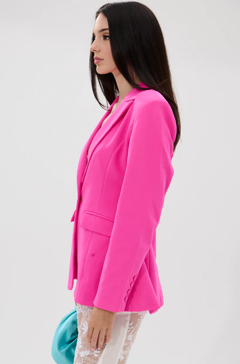 PRETTY IN PINK FITTED BLAZER - Image 4