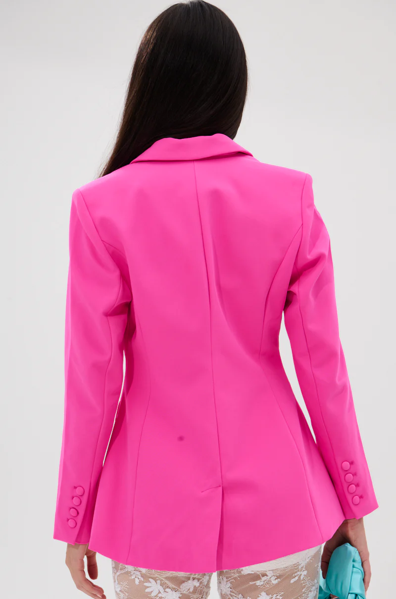 PRETTY IN PINK FITTED BLAZER - Image 5