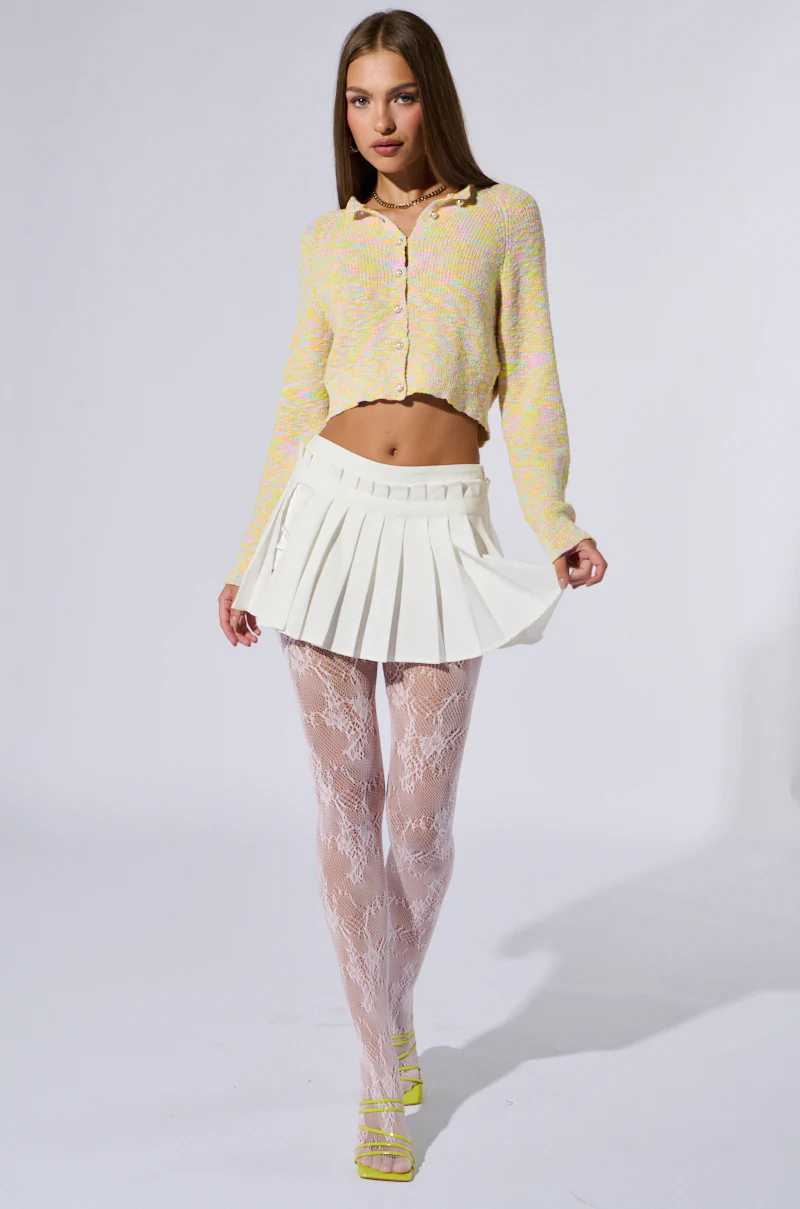 PRETTY PINK LACE TIGHTS - Image 4