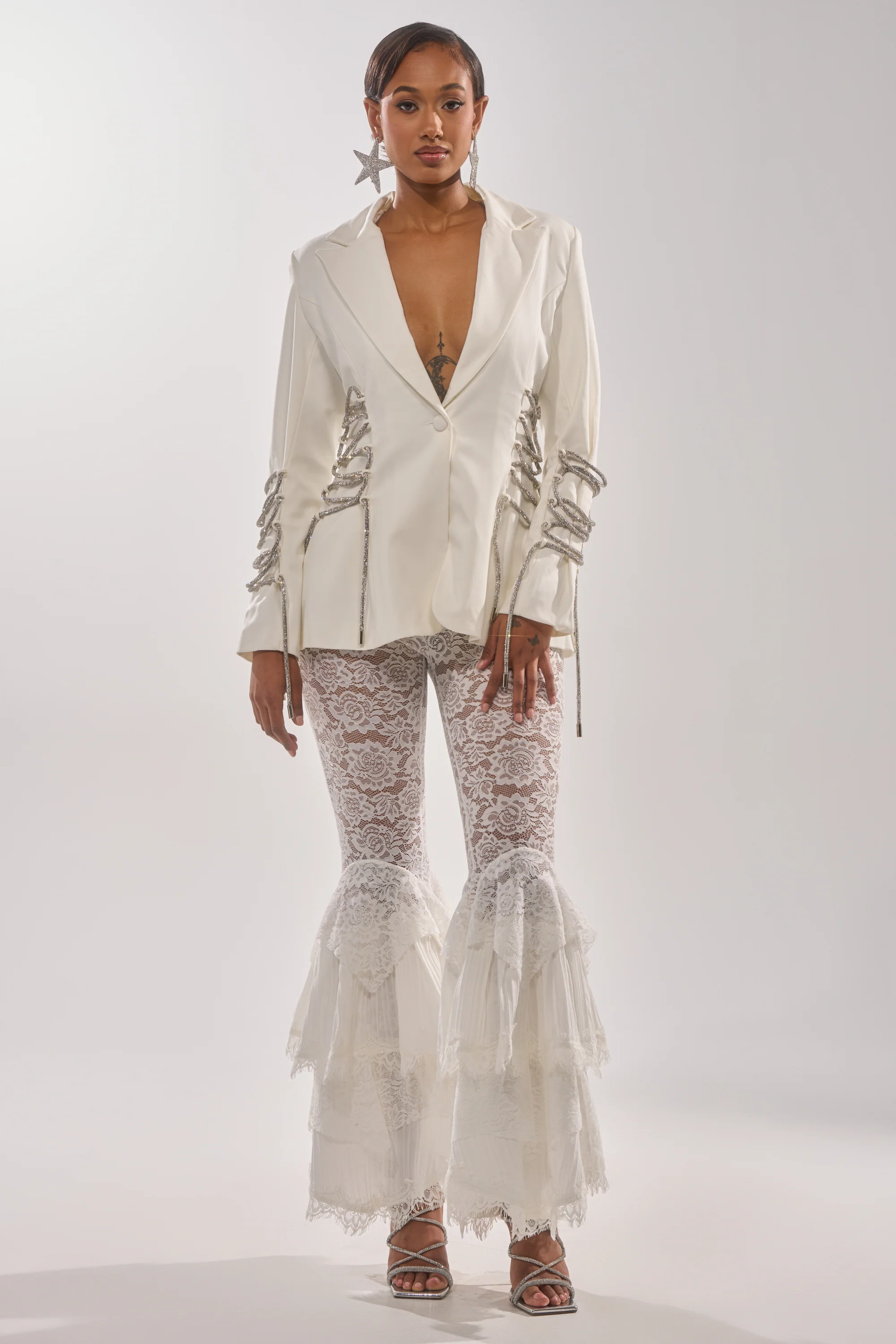 PRETTY PLEASE LACE UP BLAZER - Image 7