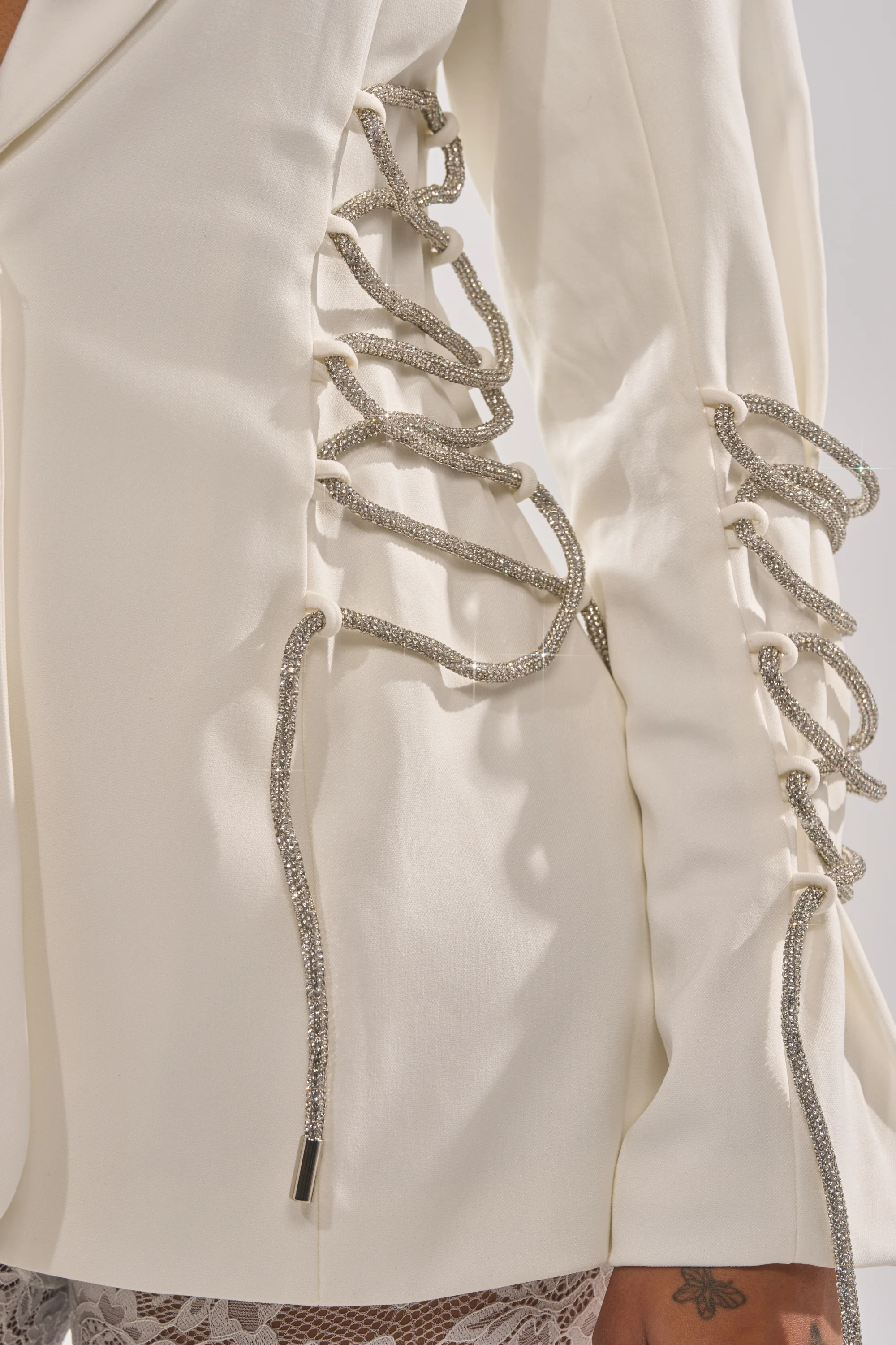 PRETTY PLEASE LACE UP BLAZER - Image 9